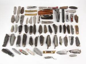 Collection of vintage pocket knives, English, American, Japanese & others. (100+ items)