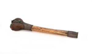 Tibetan bone flute with copper mounts, late 19th Century. 35cm