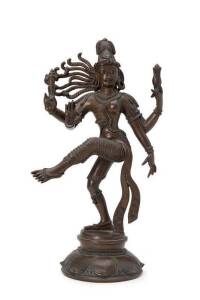 Indian bronze dancing figure. 29cm.