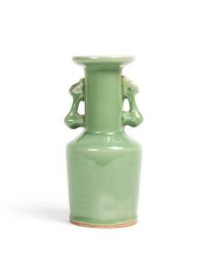 Chinese celadon glazed mallet jar, 20th century, 22.8cm high