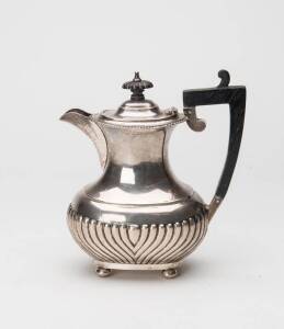 Sterling silver hot water jug made in Birmingham, circ 1898. total weight 320 grams