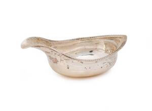 Georgian sterling silver papboat, London circa 1810.