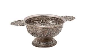 18th Century Dutch silver bowl, city mark for Amsterdam.