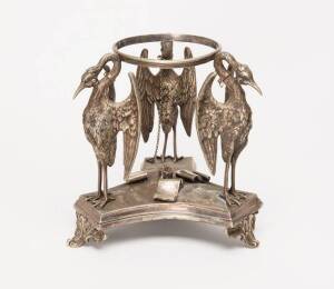 Silver plated antique centrepiece stand, circa 1870s. 22cm