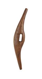 A rare form of Shield, New South Wales origin, carved hardwood. 19th Century. 55.5cm