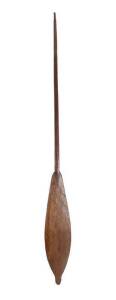 Two Papua New Guinea tribal paddles, circa 1960s. Longest 202cm
