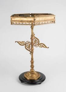 Gilt bronze gas light converted to electric, 19th century. 68 cm. &nbsp;