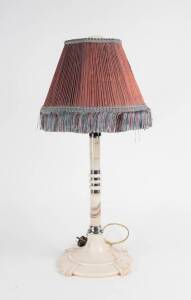 Art deco bakelite table lamp with shade, c1920s. 65cm.