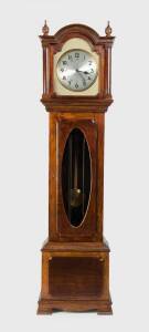 A German longcase grandfather clock, 20th Century. 220cm&nbsp;