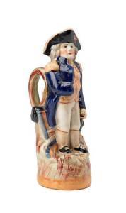 ADMIRAL NELSON Staffordshire pottery toby jug, 19th Century