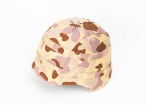 JOHN HOWARD (Australian Prime Minster): Good signature on Australian army helmet in perspex case with accompanying photograph.&nbsp;