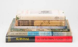 AUSTRALIAN ABORIGINES: "Australian Aborigines and South Sea Islanders Implements, Weapons, and Curios" [1929, Tyrrell's Museum, Sydney]; "Aranda Traditions" by Strehlow [1947, Melb.]; "Brown Men and Red Sand" by Mountford [1948, Melb.]; "An Introduction t
