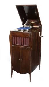 TONAPHONE Australian manufactured gramophone by "Home Recreations Ld." Sydney. 122cm high, 48cm wide, 63cm deep