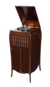 HOMOPHONE Upright gramophone, early 20th Century. 123cm high, 52cm wide, 65cm deep