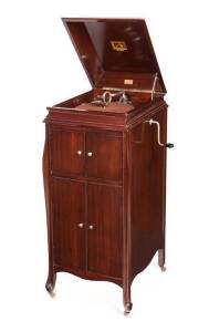 HMV "Studio Grand" model gramophone. 112cm high, 48cm wide, 55cm deep
