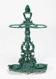 A cast iron umbrella stand, 20th Century,&nbsp;74cm high, 40cm wide, 19cm deep