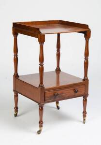 A Georgian mahogany bedside table with drawer.&nbsp;72cm high, 42cm wide, 40cm deep&nbsp;&nbsp;