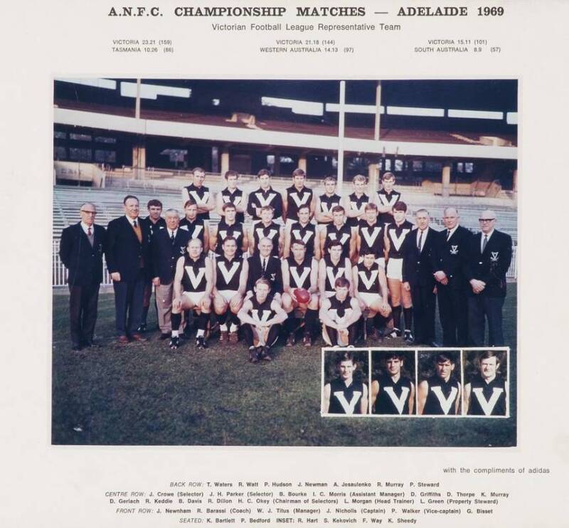 1969 VICTORIAN TEAM, official team photograph