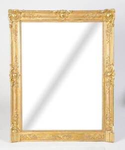 Gilt framed overmantle mirror, late 19th Century. 132cm high, 105cm wide