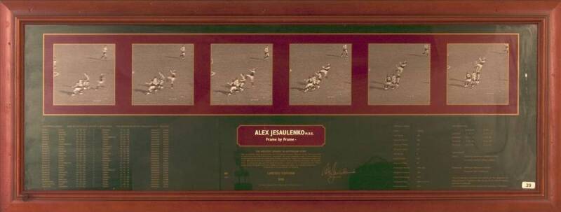 ALEX JESAULENKO, signature on "Alex Jesaulenko - Frame by Frame" print