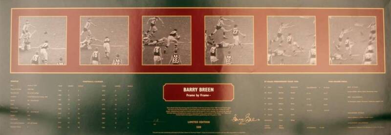 BARRY BREEN, signature on "Barry Breen - Frame by Frame" print