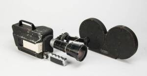 CINEMA PRODUCTS (USA): CP-16 Sound 16mm camera with film magazine and Angenieux 9.5-95mm f2.2 (Type10 X 9 5a) zoom lens.