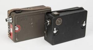 DEVRY CORPORATION (USA): Devry 16mm movie cameras (2), single speed model with Graf 20mm f5.6 and 3-speed model with Wollensak 1 inch f3.5.