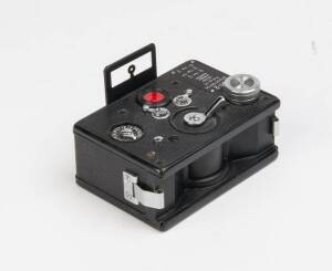 KRANSNOGORSK MECHANICAL FACTORY (Russia): A Krasnogorsk FT-2 panoramic 35mm camera Type 3. Two film spools are found in situ.