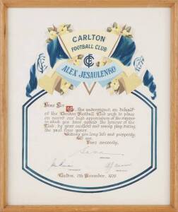 CARLTON HAND-PAINTED CERTIFICATE