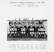 1973 VICTORIAN TEAM, official team photograph