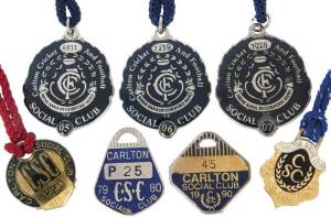 CARLTON SOCIAL CLUB BADGES