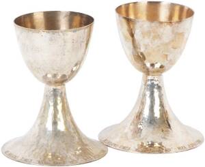 1975 WACKER AWARD: Pair of goblets