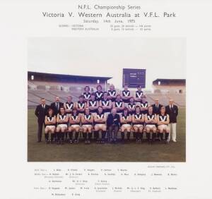 1975 VICTORIAN TEAM, official team photograph