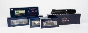 BACHMANN: Liliput Steam locomotive BR 01 1090 DR, Epoche II [L111113] together with rolling stock comprising; L221511, L224800, L224800, and L334530; NIB (1 engine + 4 carriages).