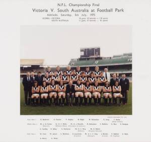 1975 VICTORIAN TEAM, official team photograph