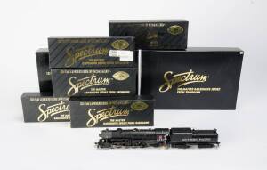 BACHMANN Spectrum Series: USRA Heavy Mountain 4-8-2 Steam Locomotive (Southern Pacific) with oil tender #82502, USRA Light 4-8-2 Mountain Locomotive (Southern) #81602 plus several 44 Ton Switchers (decorated & Undecorated), etc. (7 items).