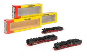 FLEISCHMANN: Steam locomotives comprising #4105, 4118 & 4138. All in original boxes. (3 items).