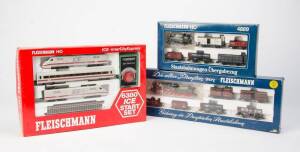 FLEISCHMANN HO boxed sets comprising #4884, 4889 & 6380. All in original boxes. (3 items).
