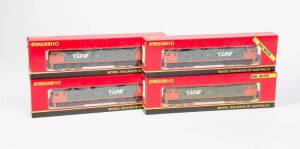 POWERLINE: HO scale locomotives in original boxes, all in V/Line livery: Single Motor G Class P216 & P221 and Dual Motor G Class P217 & P222. (4 items).