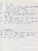 CARLTON SACKING: Two foolscap pages of Alex's  hand-written notes relating to his sacking as Carlton coach after the successful 1979 season, after Carlton club president George Harris was ousted from his position in a bitter board-level power struggle in - 2