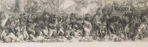 A collection of five antique engravings, 19th century