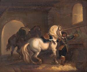 EUROPEAN SCHOOL&nbsp;Horses in Stable