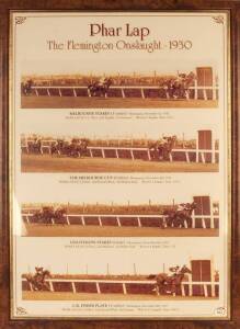 POSTERS: "Phar Lap - The Flemington Onslaught 1930"