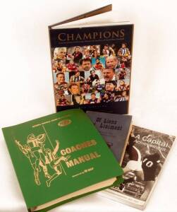 BOOKS (74) including "Champions - Conversations with Great Players & Coaches of Australian Football"