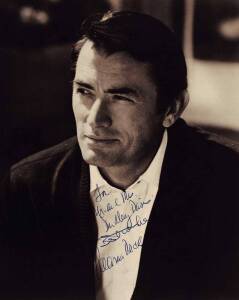 GREGORY PECK signed & endorsed photograph.