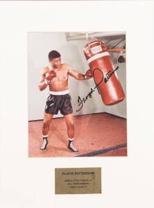 SIGNED PHOTOGRAPHS, noted Floyd Patterson, Jimmy Carter, Ruben Olivares, Alan Rudkin & Vic Patrick. All framed.