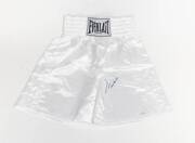 MUHAMMAD ALI, signature on pair of 'Everlast' boxing shorts. With 'Online Authentics' No. OA-8090205.