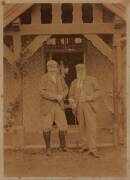 ASHES RELATED PHOTO ARCHIVE: Photographic archive by descent from Lady Darnley, with photographs (92) & postcards (10), c1880-1920s, highlights are portraits of Ivo Bligh & Florence Morphy (also as Lady Darnley), golfer Tom Morris, Clarke family (Sir Will - 3