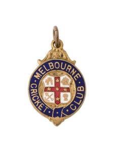 MELBOURNE CRICKET CLUB: The first membership badge 1901-02, undated as issued, No.I 486.