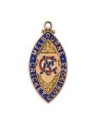 MELBOURNE CRICKET CLUB, 1902-3 membership badge, made by J.R.Gaunt, No.1921.